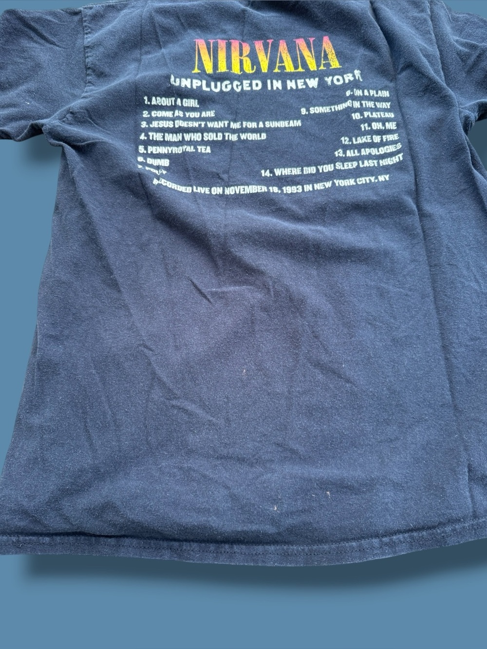 NIRVANA Black Unplugged t shirt - Picture 5 of 5